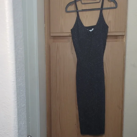 No Boundaries Juniors Ribbed Lurex Dress